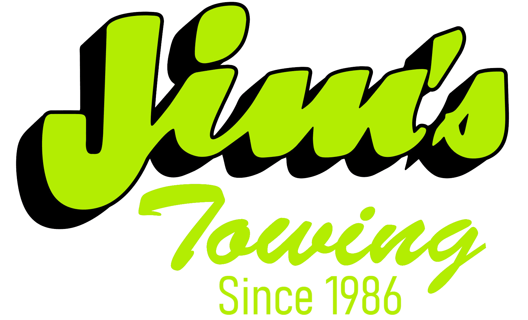 Jims Towing Logo Green Since